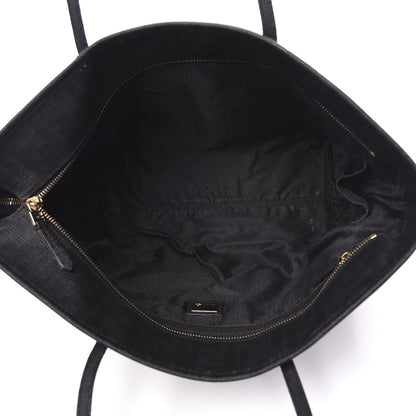 Fendi Zucca Spalmati Small Roll Tote Black 5 of 16