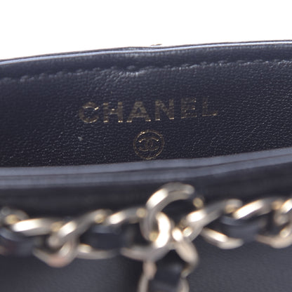 Chanel Lambskin Tech Me Out Clutch With Chain Black 8 of 12