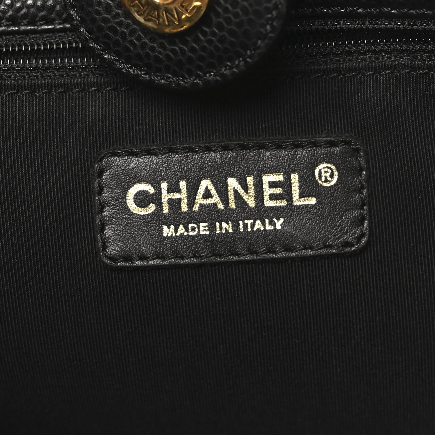 Chanel Caviar Quilted Petit Shopping Tote PST Black 6 of 10