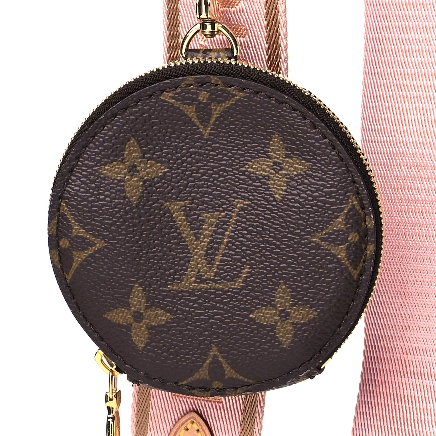 Monogram Multi Pochette Accessories Bandouliere Shoulder Strap Rose Clair