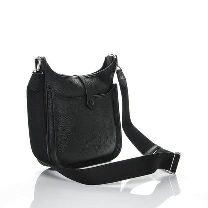 Hermes Taurillon Clemence Evelyne III PM Black 3 of 7