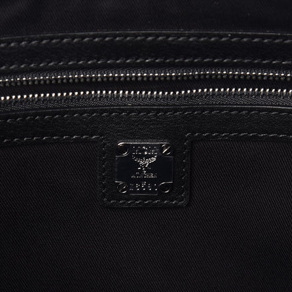 MCM Calfskin Ottomar Monogram Medium Klara Shopper Tote Black 6 of 10