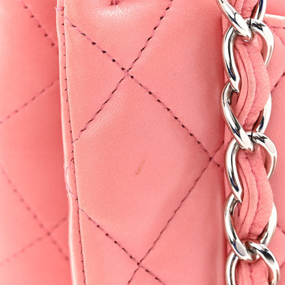 Chanel Lambskin Quilted Jumbo Double Flap Pink 12 of 15