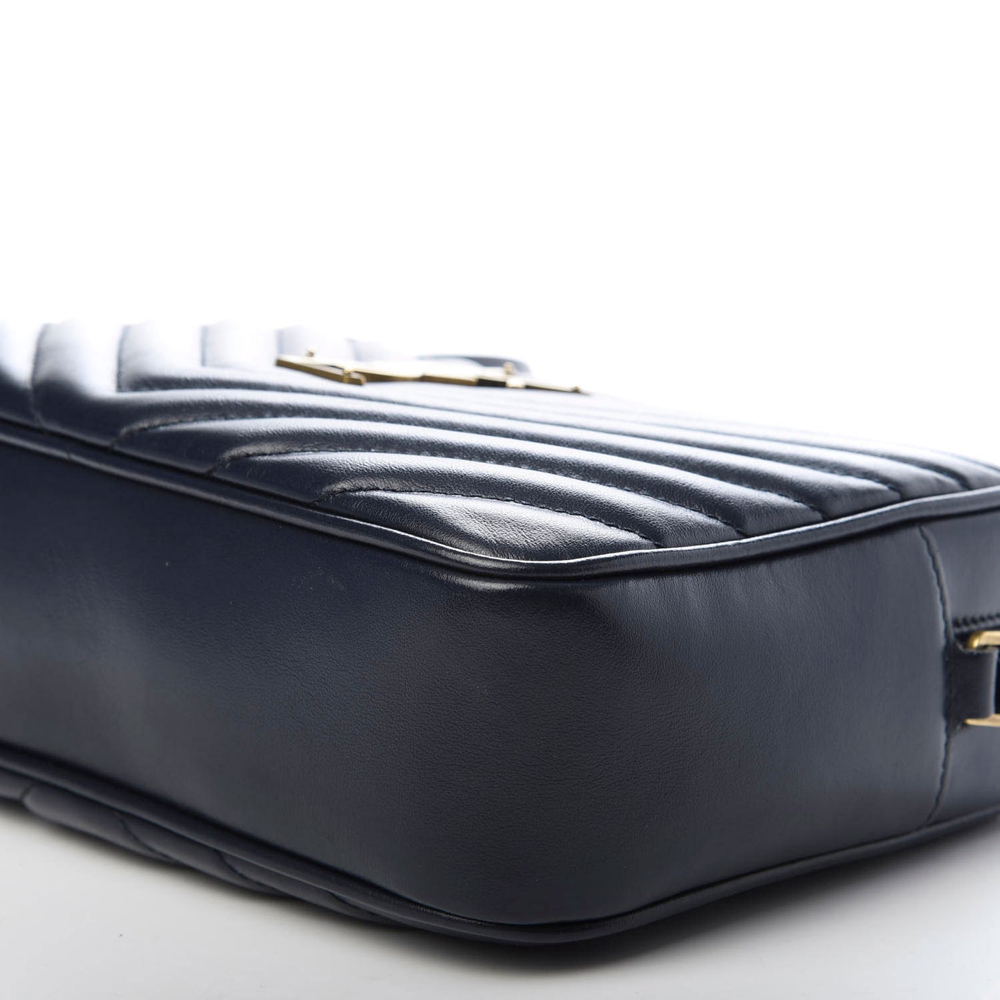 Calfskin Matelasse Monogram Lou Camera Bag Navy