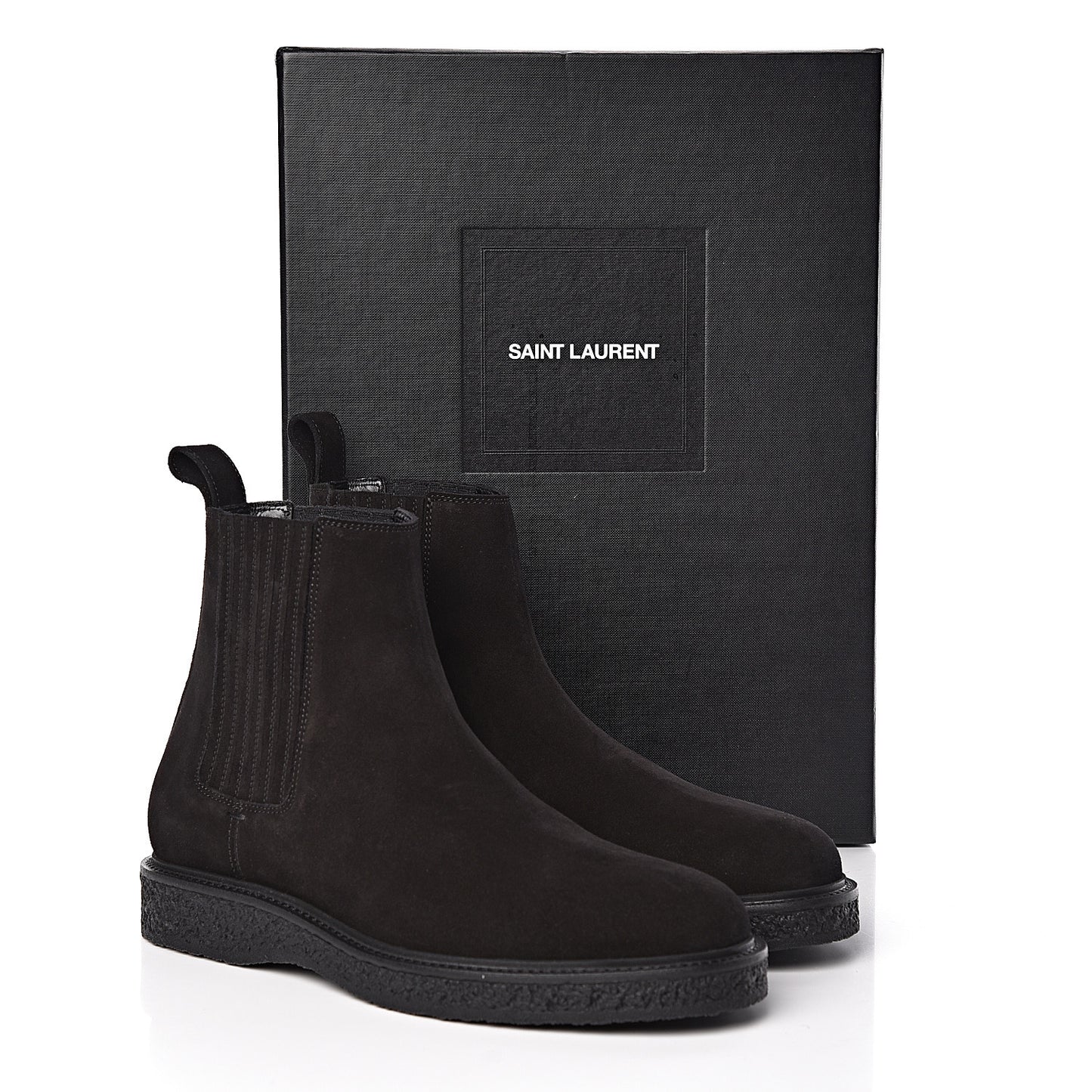Suede Mens Hugo 25 Chelsea Boots 40 Black