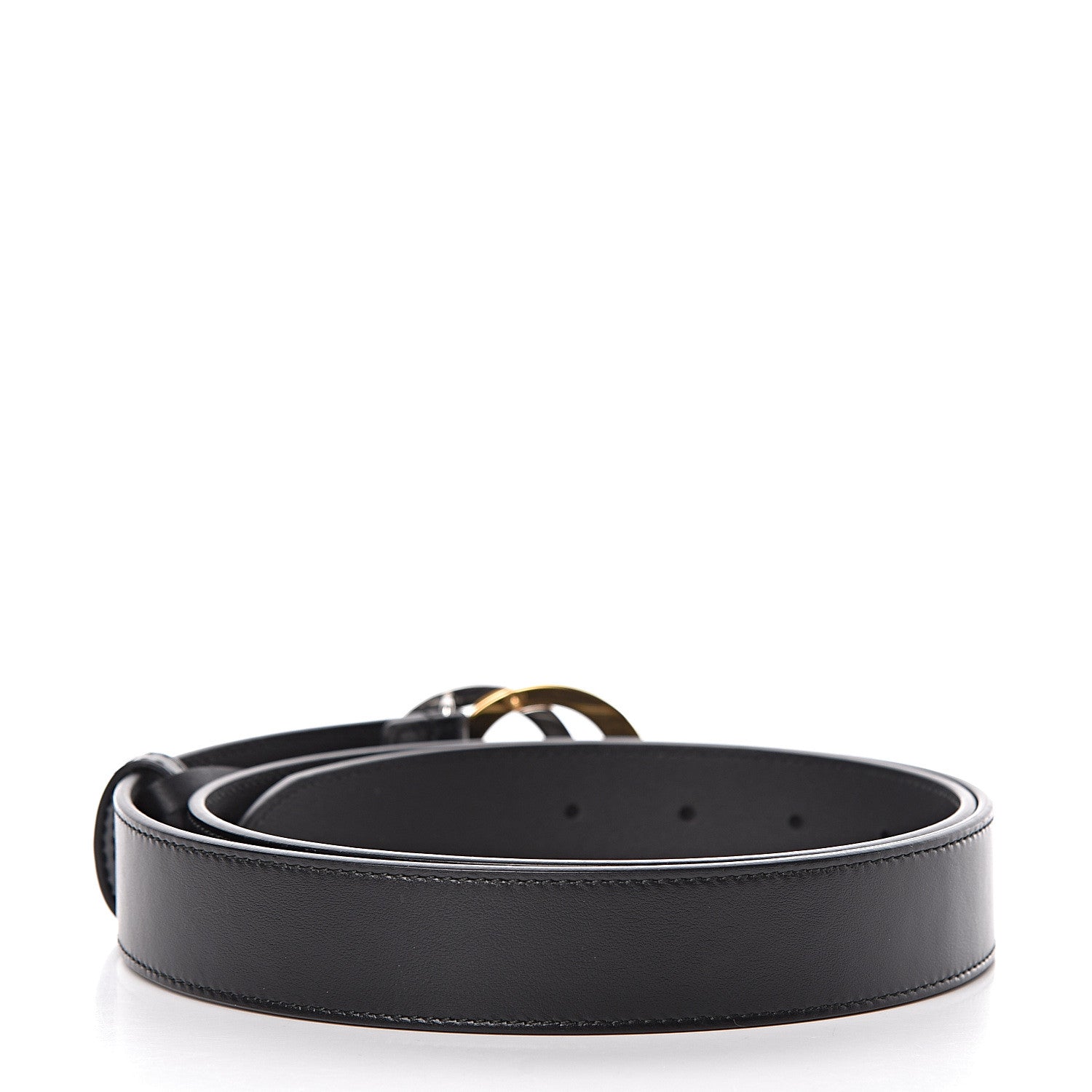 Gucci Plutone Calfskin Interlocking G 30mm Belt 95 38 Black 3 of 7