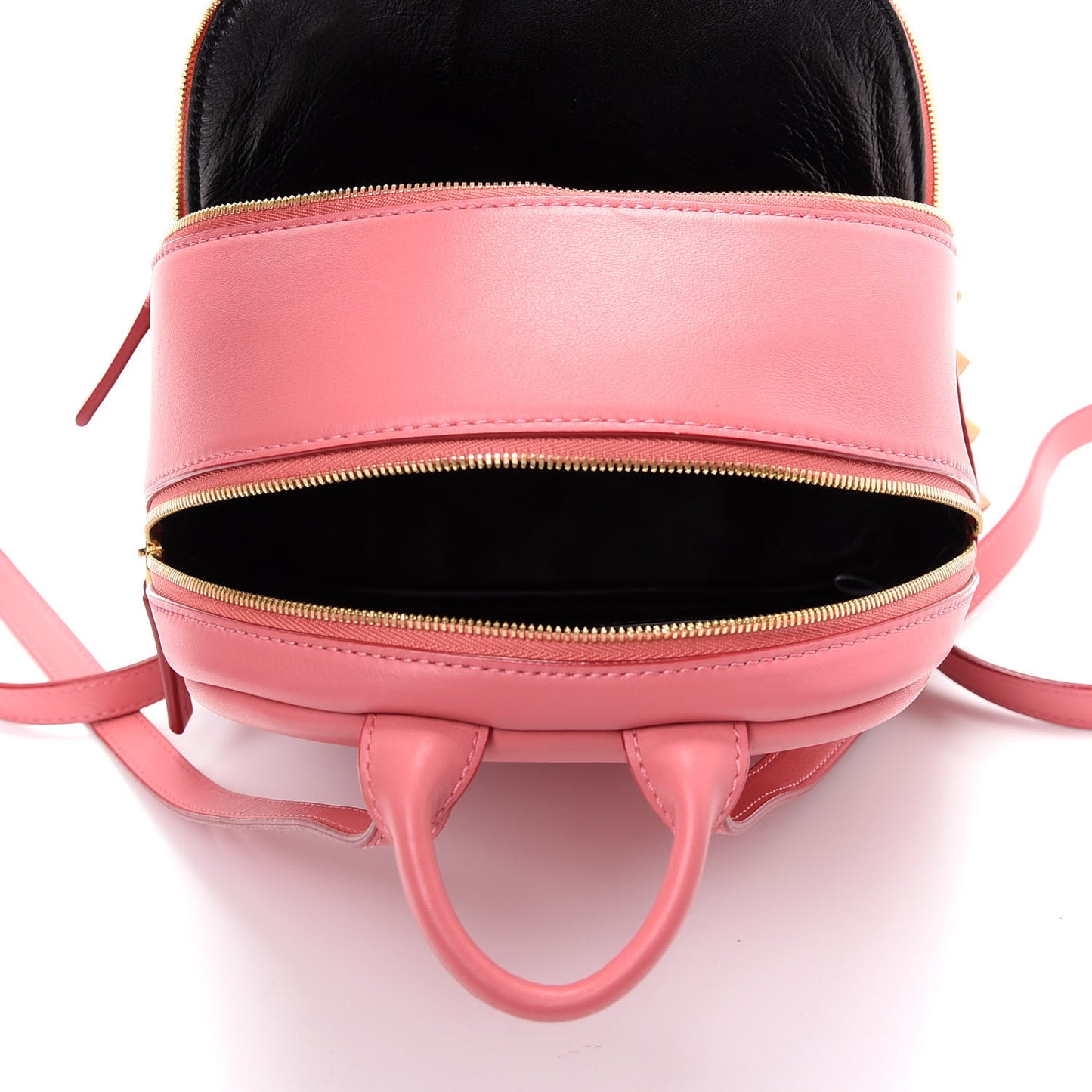 Calfskin Bunny Polke Mini Backpack Pink