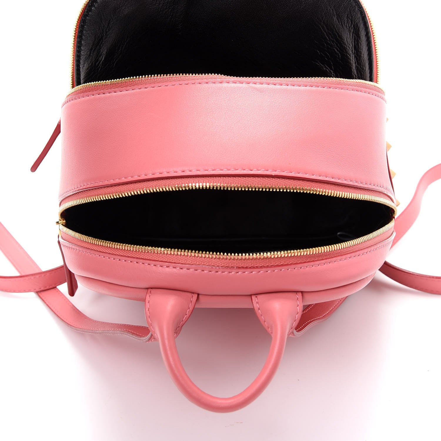MCM Calfskin Bunny Polke Mini Backpack Pink 4 of 9