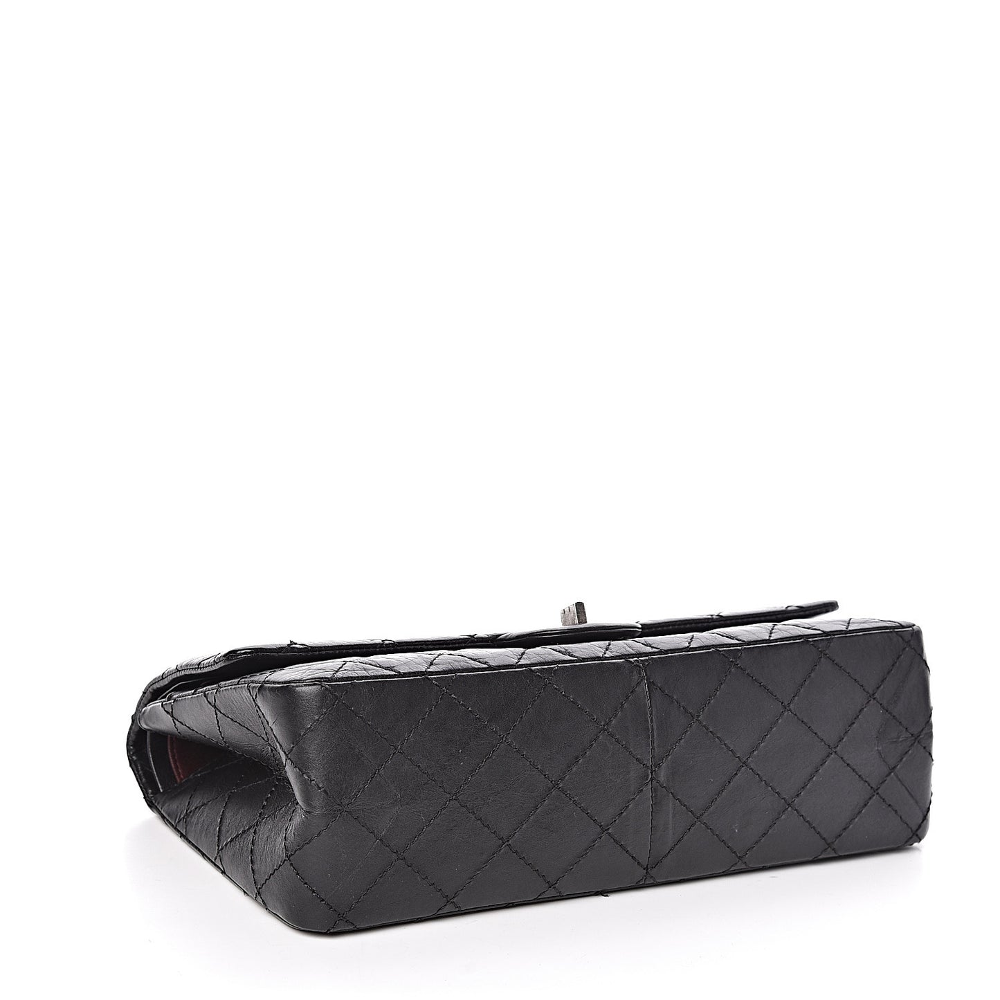 Aged Calfskin Quilted 2.55 Reissue 226 Flap Black
