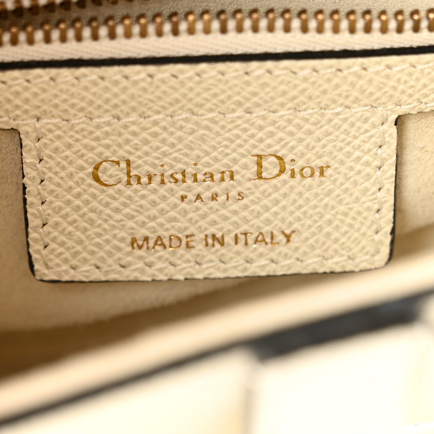 Christian Dior Grained Calfskin Saddle Bag White 6 of 12