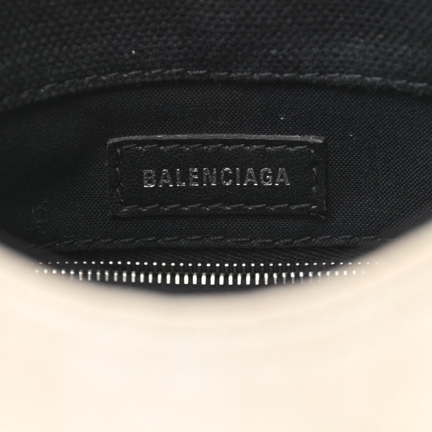 Balenciaga Cotton Canvas Calfskin New Wave Tote XS Natural Black 6 of 14