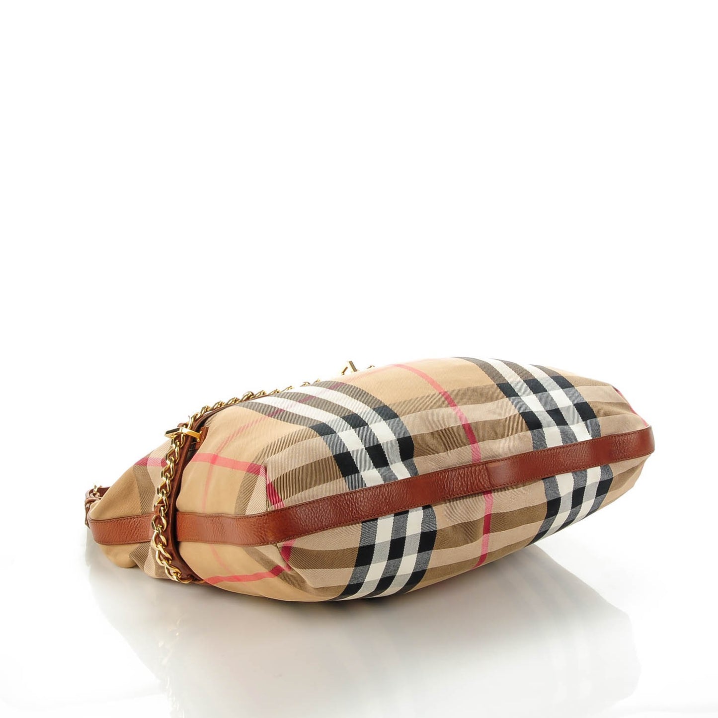 House Check Chain Hobo Tan