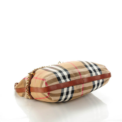 Burberry House Check Chain Hobo Tan 4 of 8