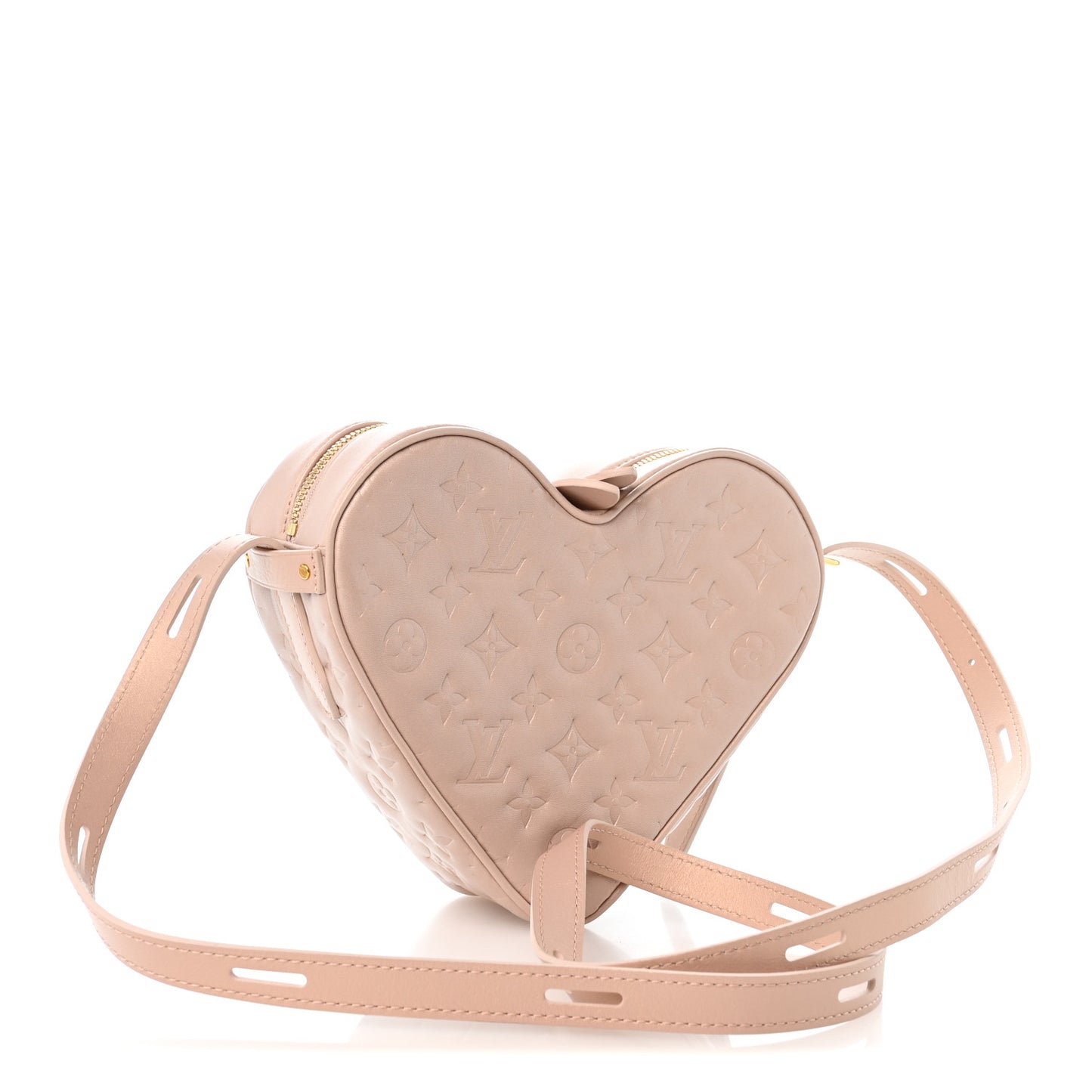 Lambskin Embossed Monogram Fall In Love Sac Coeur Light Pink