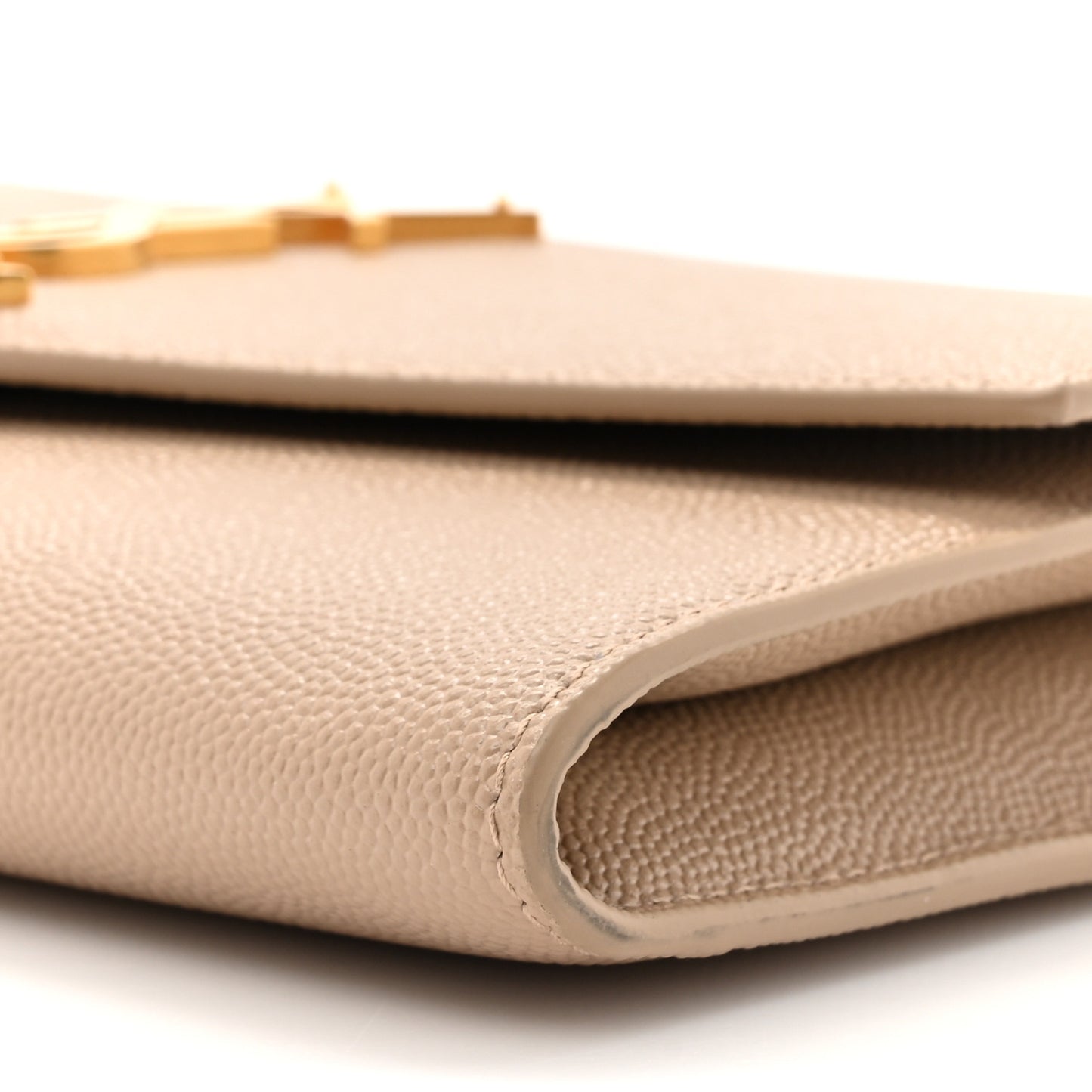 Grain De Poudre Monogram Uptown Chain Wallet Dark Beige