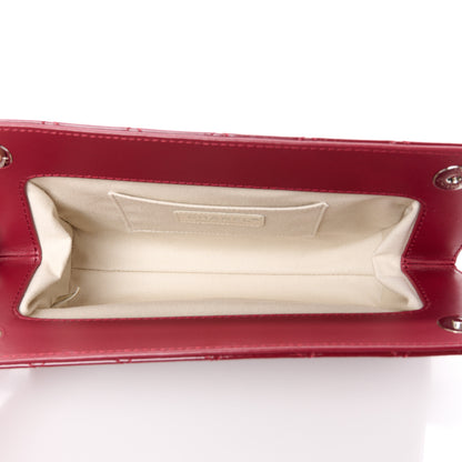 Chanel Patent CC Quilted Timeless Clutch Red 5 of 10