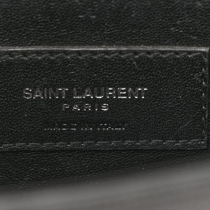Saint Laurent Grain De Poudre Small Monogram Kate Satchel Black 6 of 14