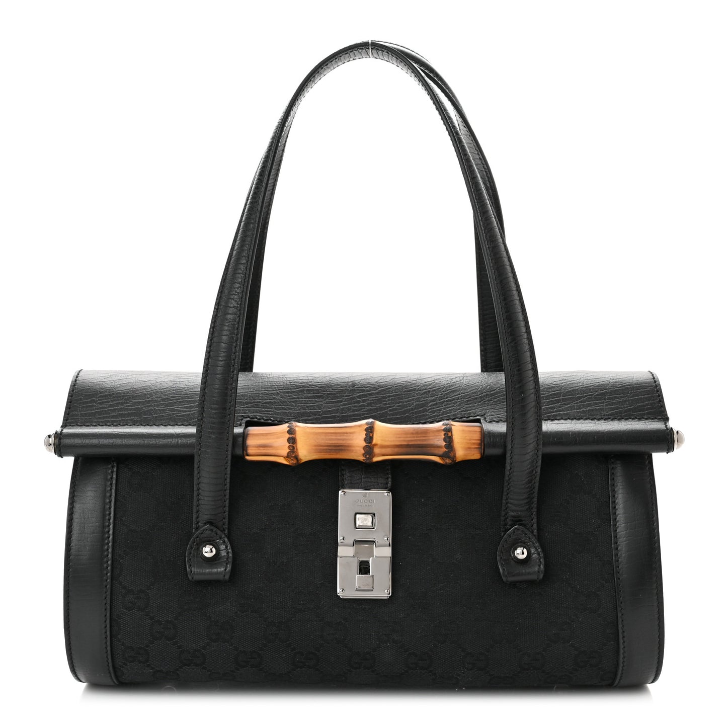 Monogram Bamboo Bullet Bag Black