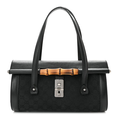 Gucci Monogram Bamboo Bullet Bag Black 1 of 10