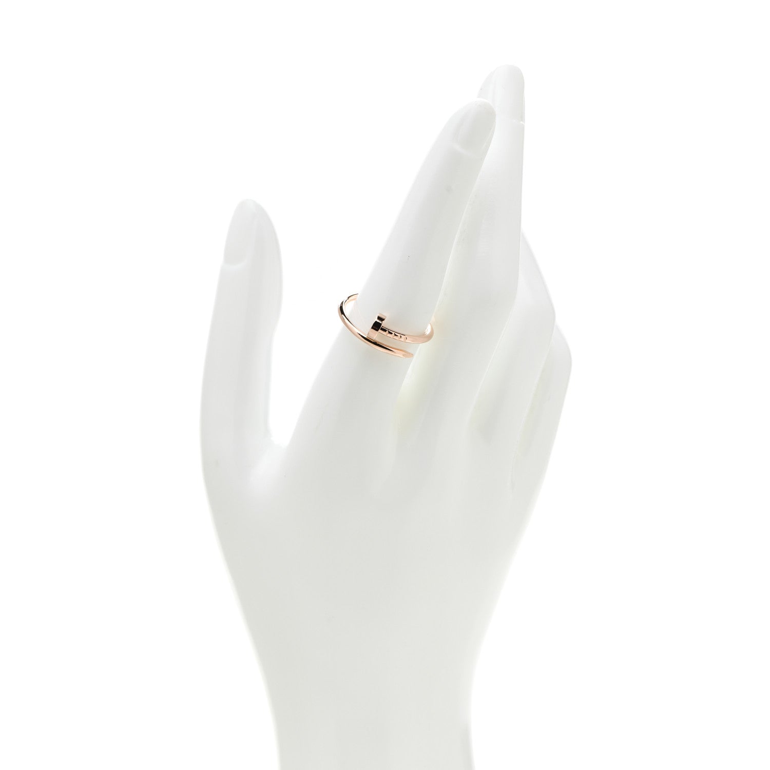 Cartier 18K Pink Gold Small Juste Un Clou Ring 56 7.5 2 of 5