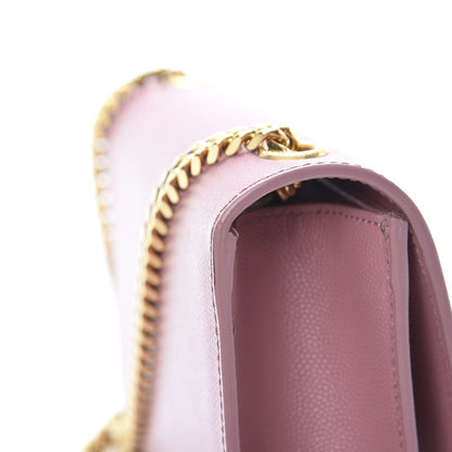 Saint Laurent Grain De Poudre Small Classic Monogram Kate Satchel Old Rose 13 of 14