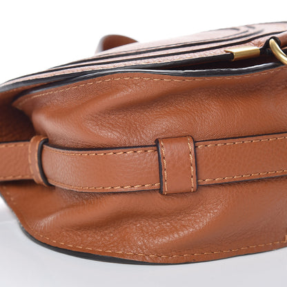 Chloe Calfskin Mini Marcie Round Crossbody Bag Tan 5 of 10