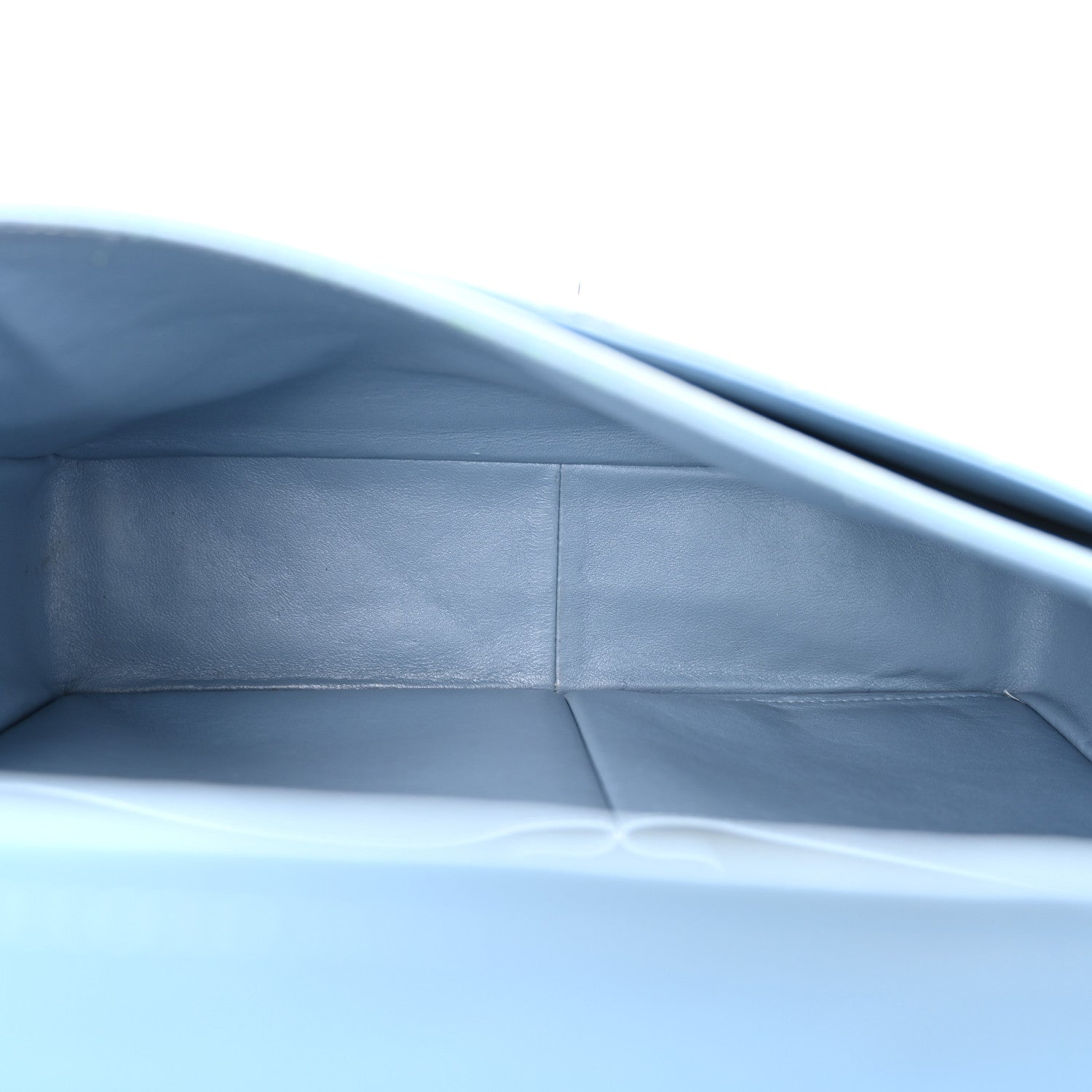 Chanel Patent Quilted Maxi Double Flap Light Blue 5 of 16