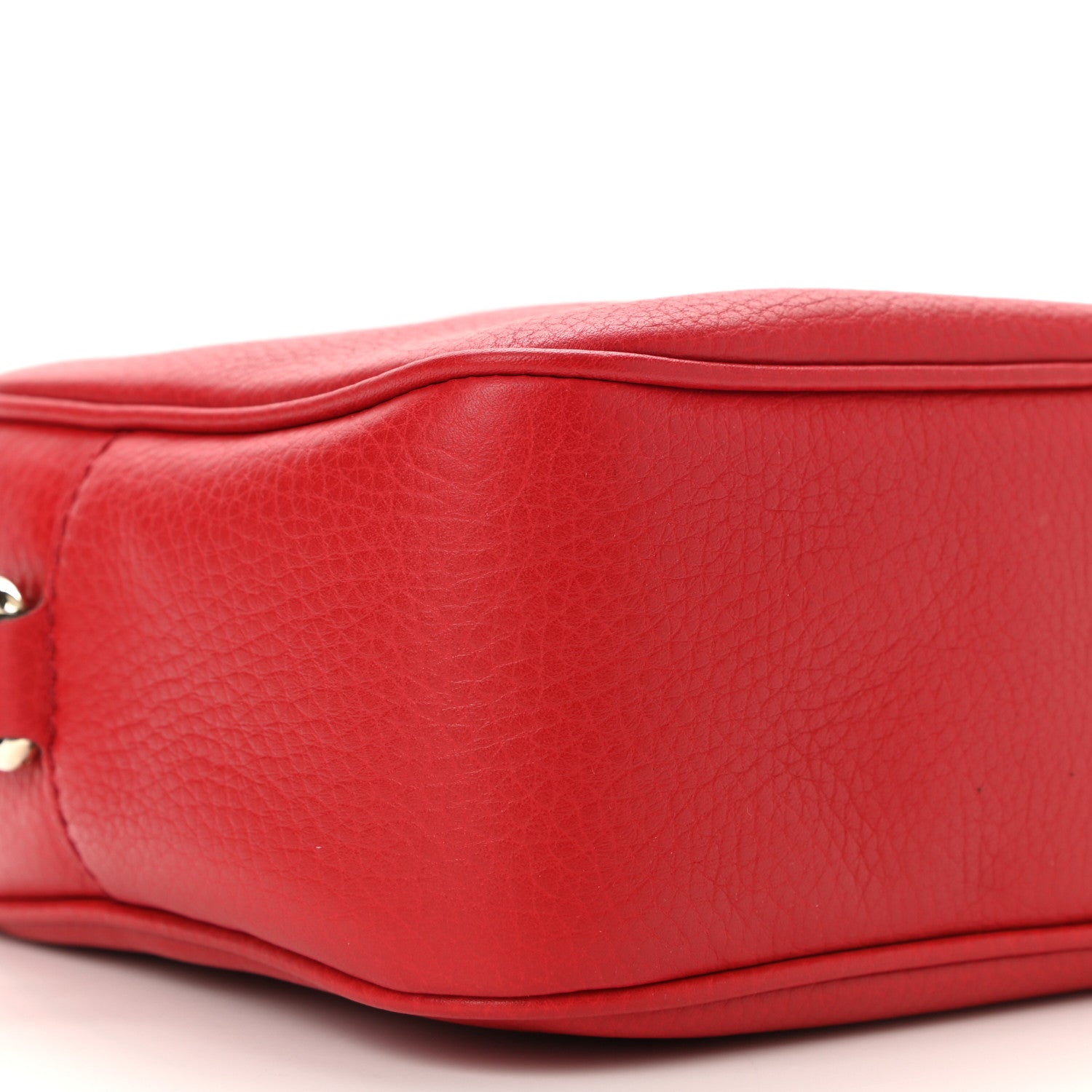 Gucci Pebbled Calfskin Small Soho Disco Bag Tabasco Red 9 of 10