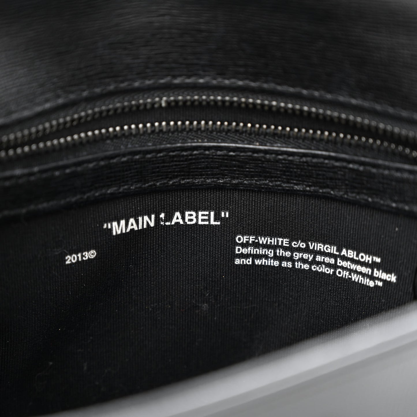 Calfskin Diag Flap Bag Black White