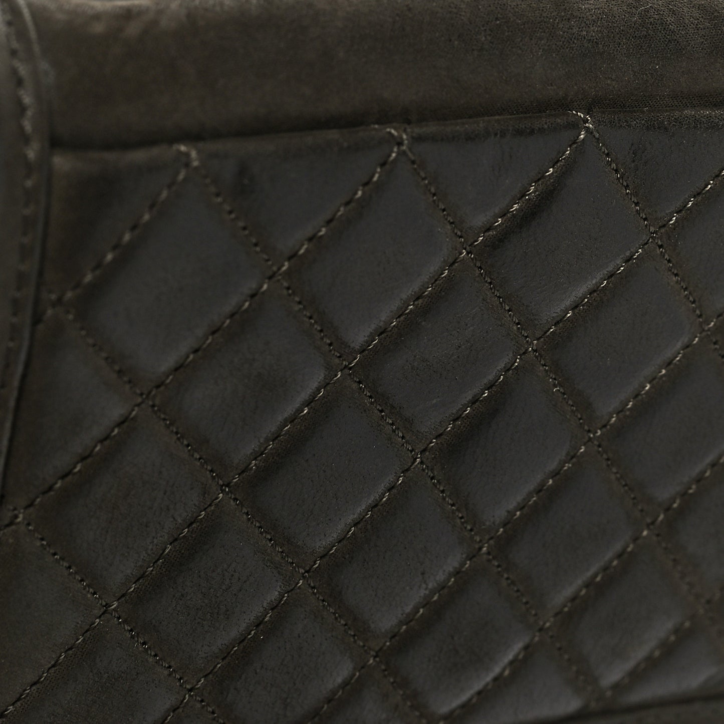 Iridescent Calfskin Marble Plexiglass Boy Brick Flap Dark Khaki