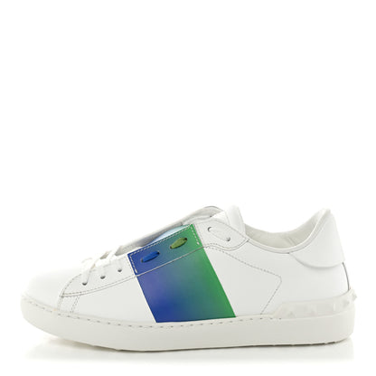 Valentino Garavani Calfskin Rockstud Untitled Open Sneakers 40  Multicolor White 1 of 9