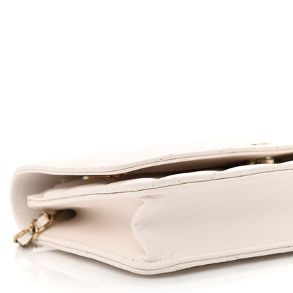 Chanel Caviar Quilted Wallet On Chain WOC White 9 of 11