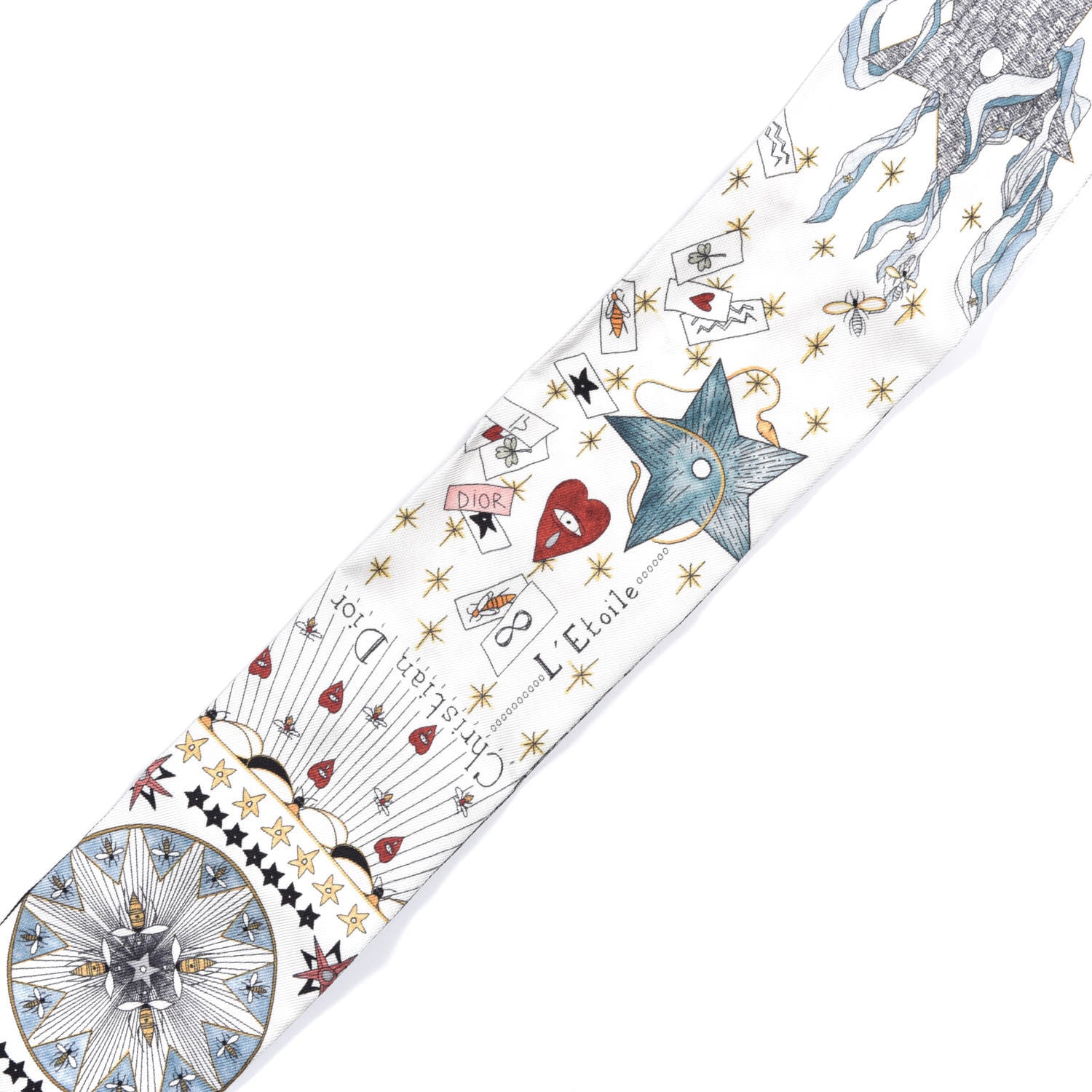 Christian Dior Silk L'Etoile Mitzah Scarf 3 of 5