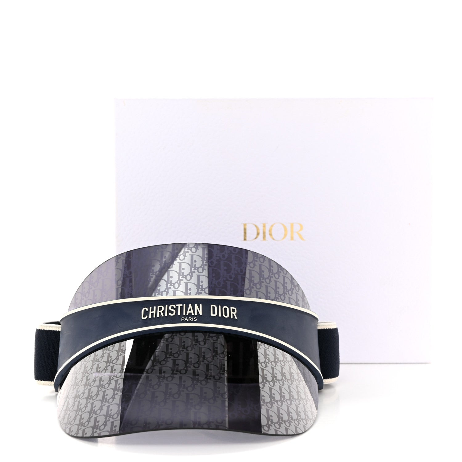 Christian Dior Oblique DiorClub V1U Sun Visor Blue 3 of 9
