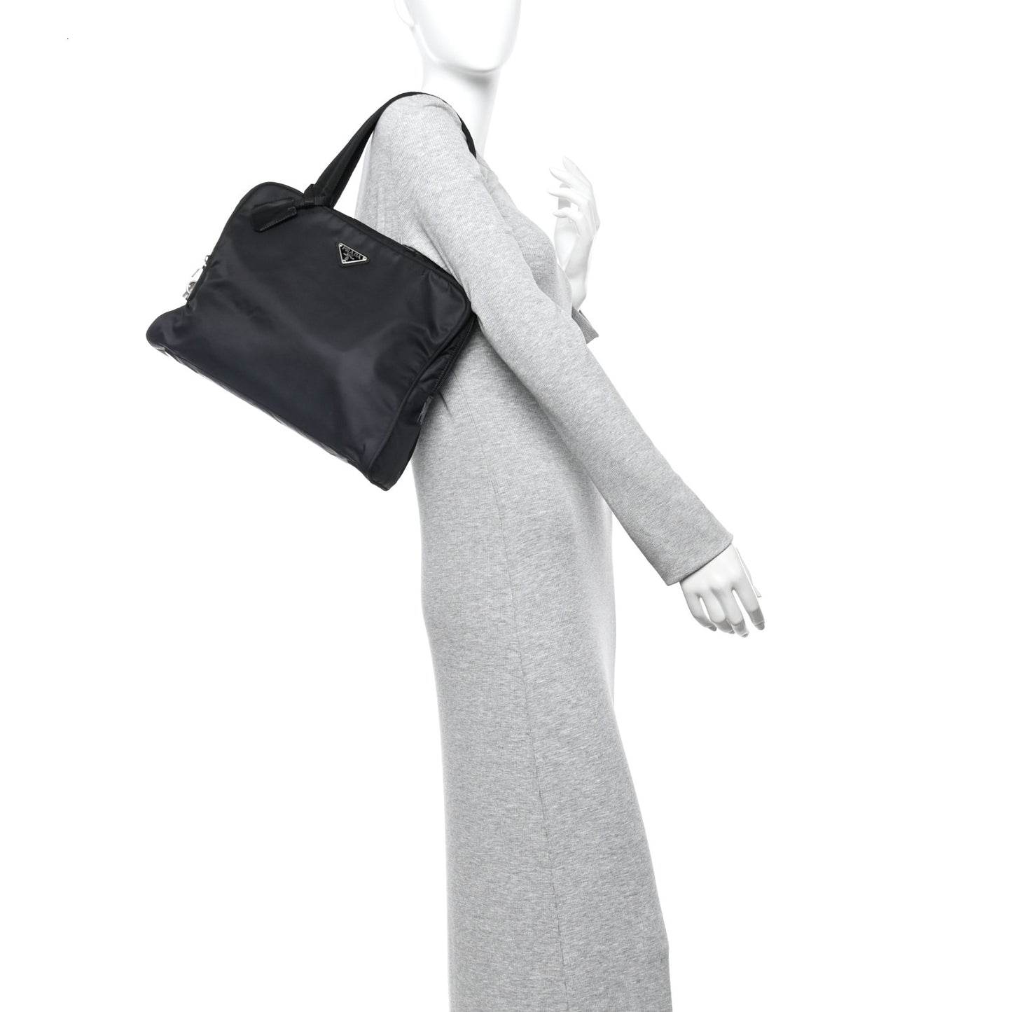 Tessuto Nylon Sport Bag Black