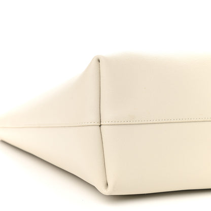 Saint Laurent Calfskin Large Shopping Tote Porcellana 9 of 12