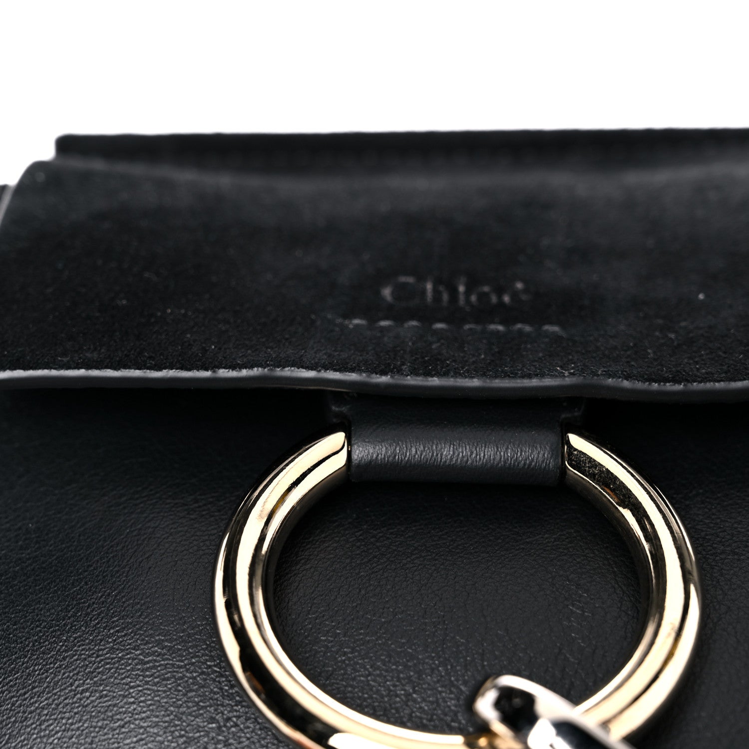 Chloe Suede Calfskin Mini Faye Bracelet Bag Black 11 of 12