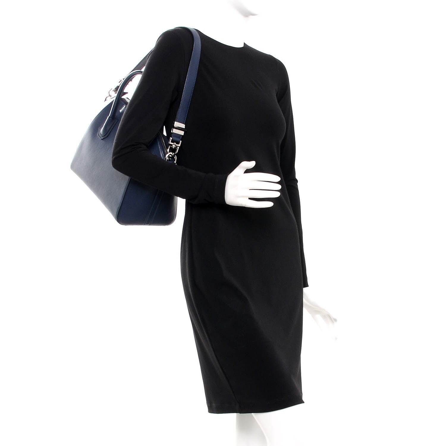 Givenchy Sugar Goatskin Small Antigona Navy 2 of 7