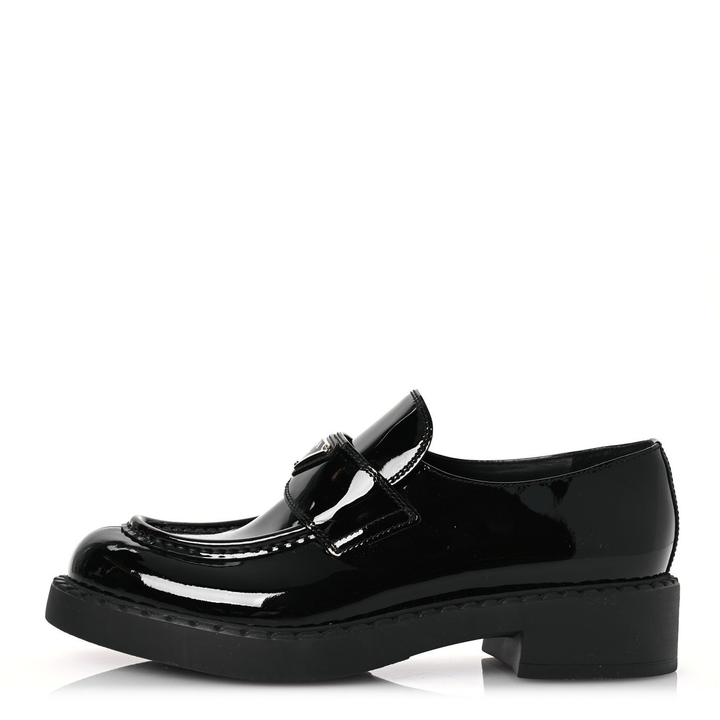 Vernice Triangle 50mm Loafers 41 Black