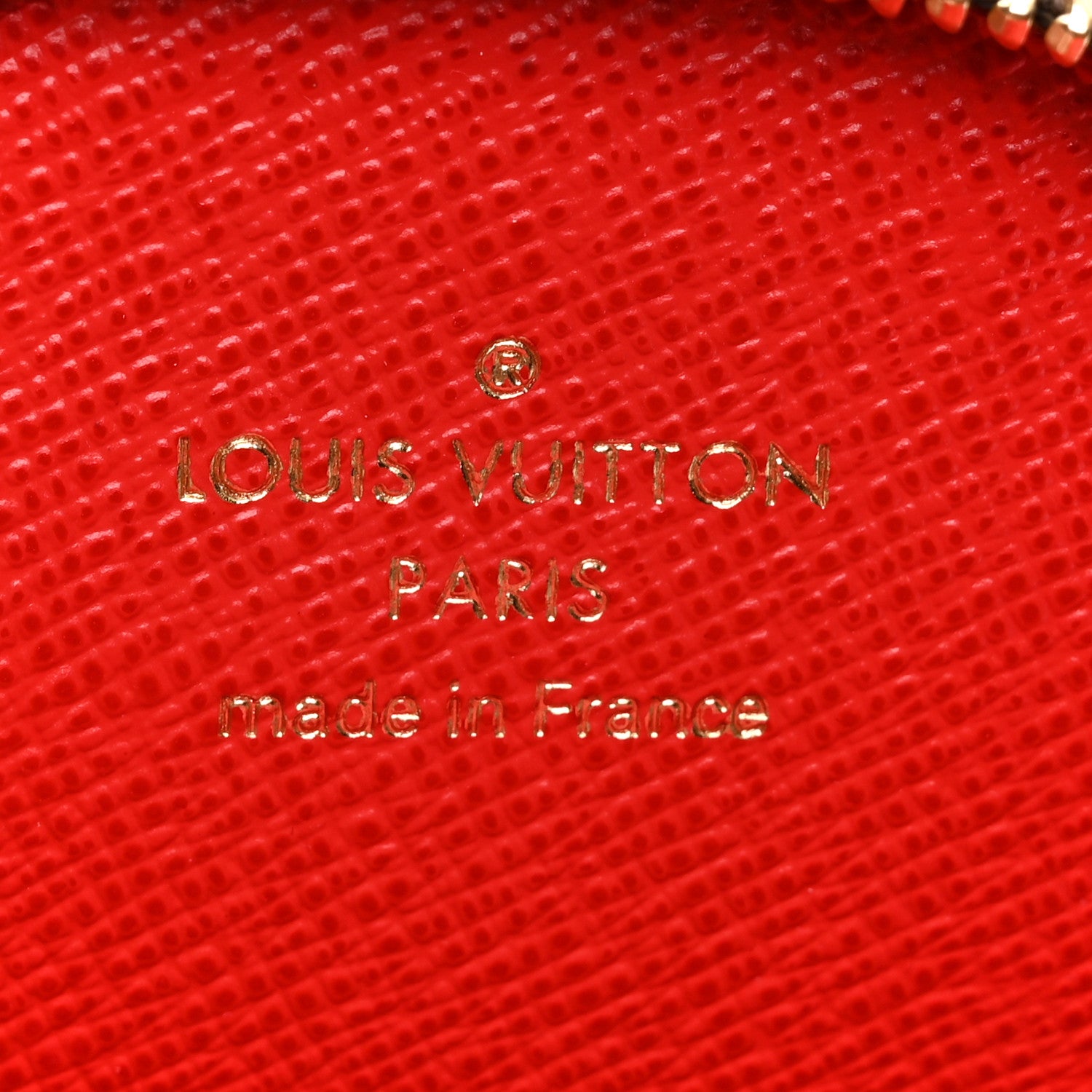 Louis Vuitton Monogram Multi Pochette Accessories Round Coin Purse Rouge 6 of 6