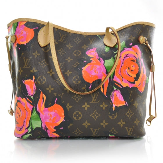 Louis Vuitton Monogram Roses Neverfull MM 1 of 9
