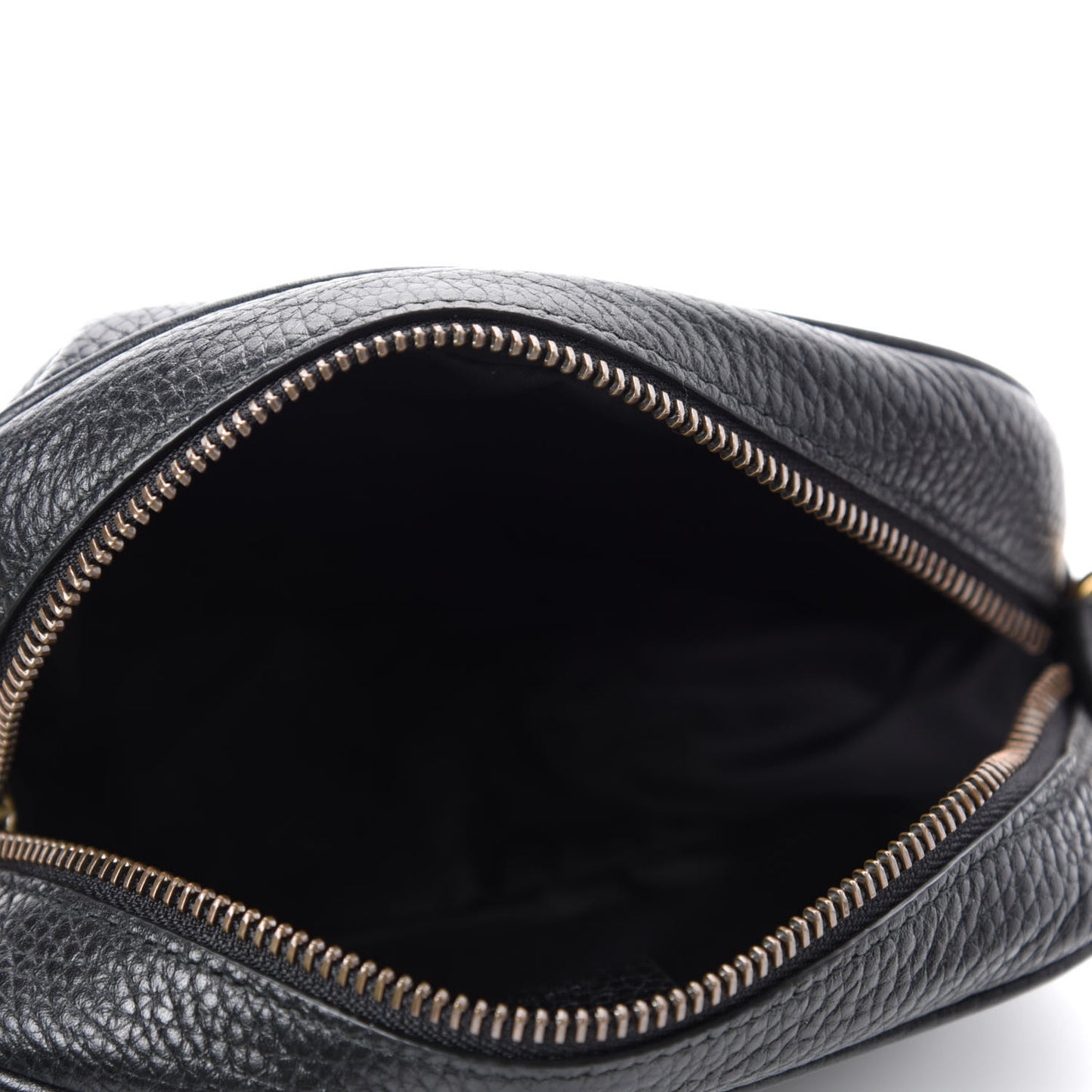 Pebbled Calfskin Mini Soho Disco Bag Black