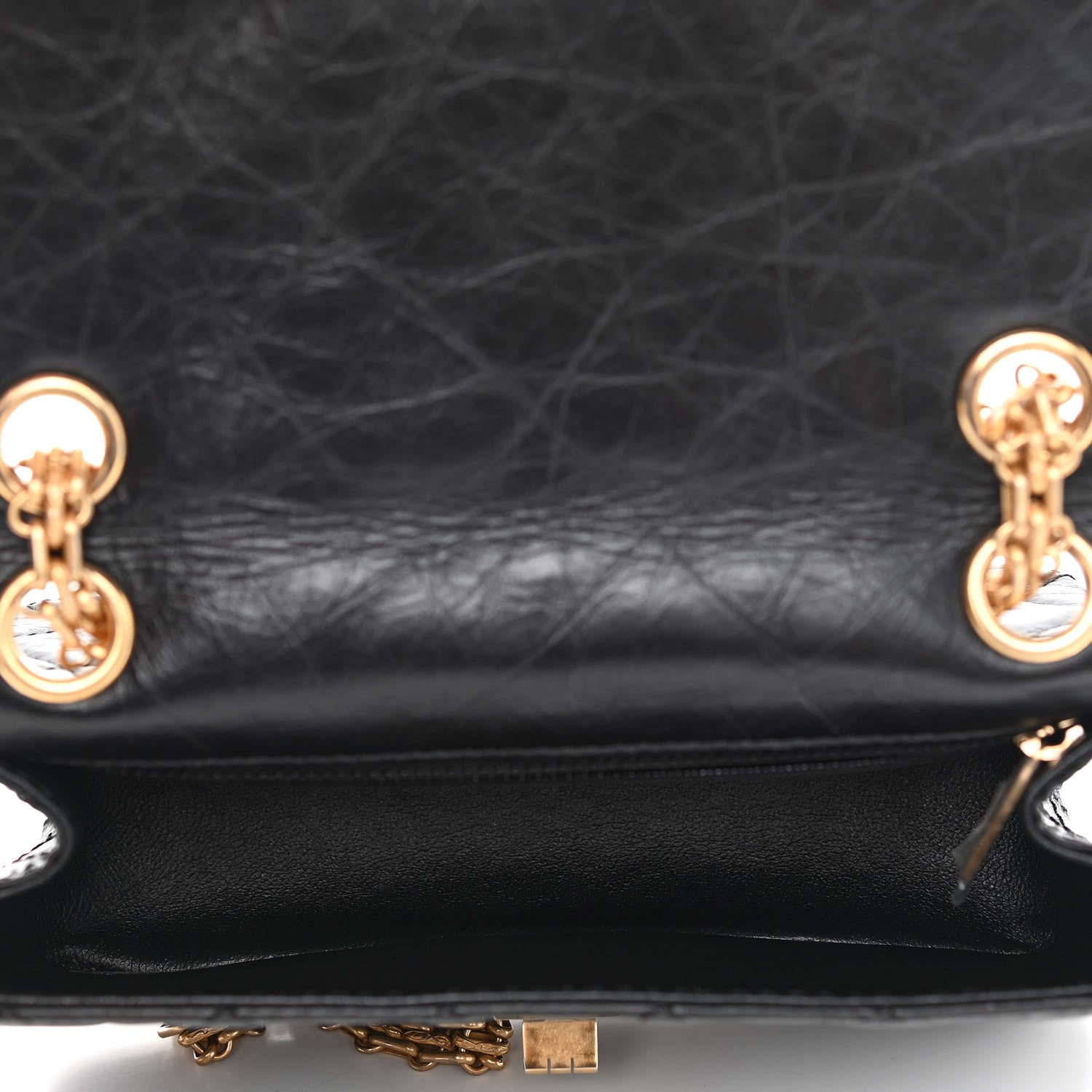 Chanel Aged Calfskin Quilted 2.55 Reissue Mini Flap Black 5 of 11