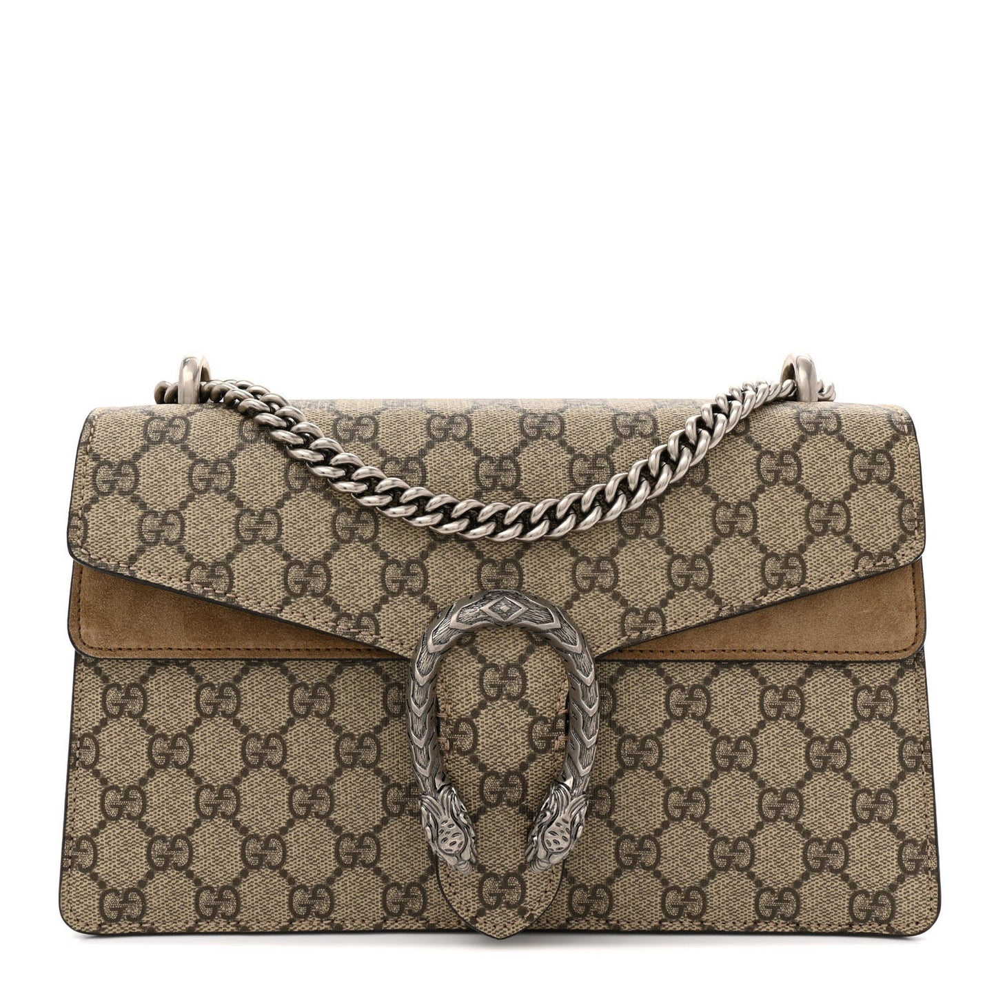 GG Supreme Monogram Small Dionysus Shoulder Bag Taupe