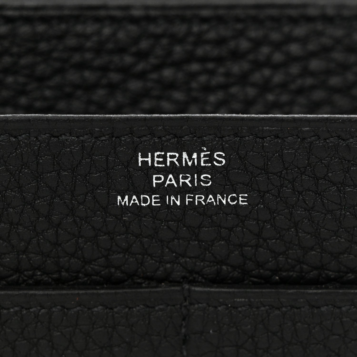 Hermes Togo Dogon Duo Wallet Black 7 of 9