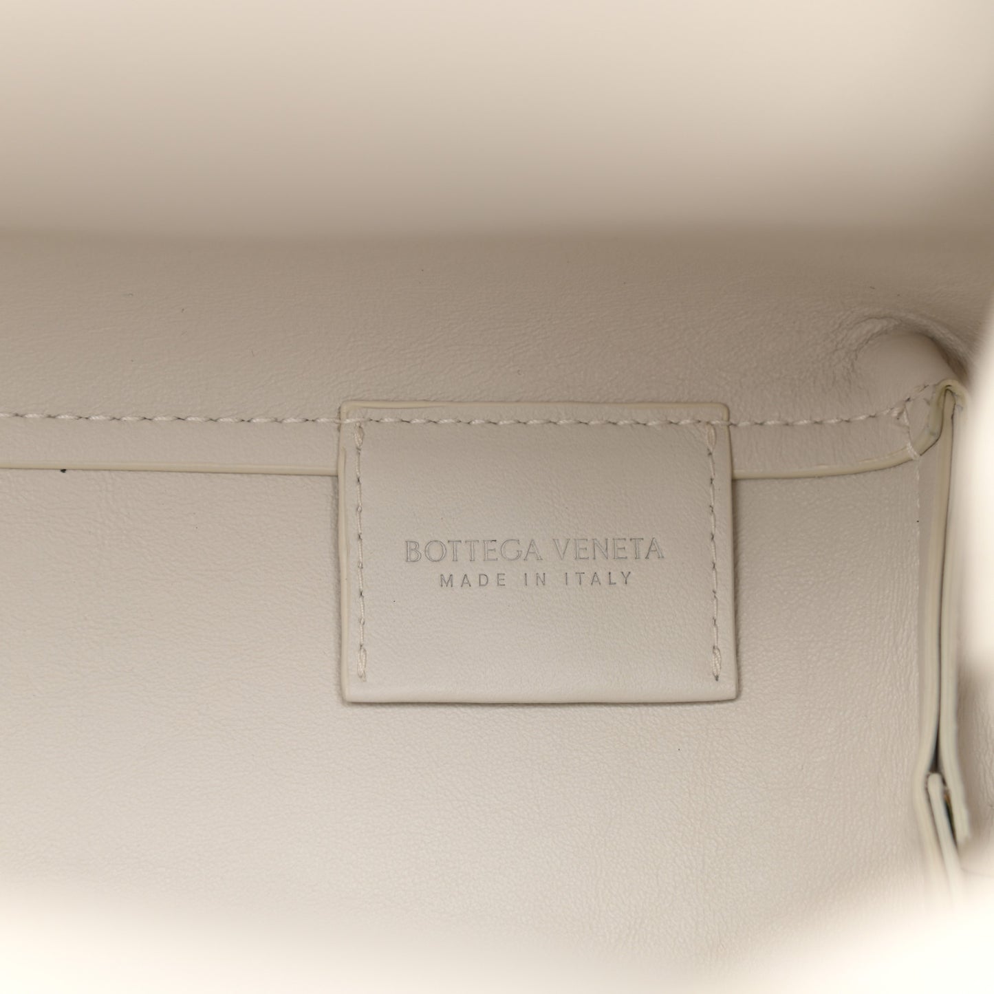 Calfskin Large The Point Triangle Bag Chalk