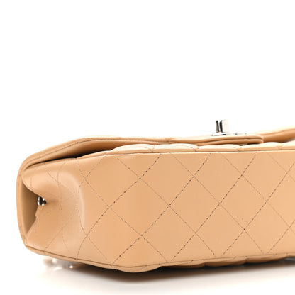 Chanel Lambskin Quilted Mini Rectangular Flap Beige 9 of 10