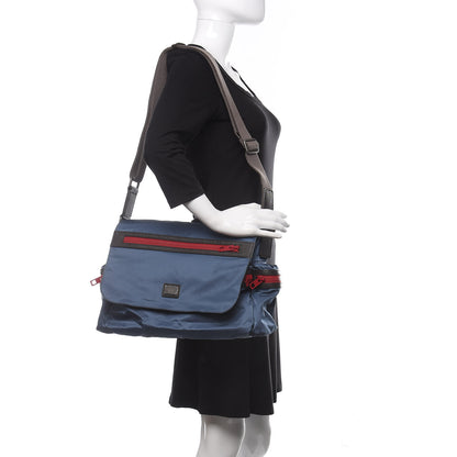Dolce & Gabbana Nylon Messenger Bag Blue Multicolor 2 of 11