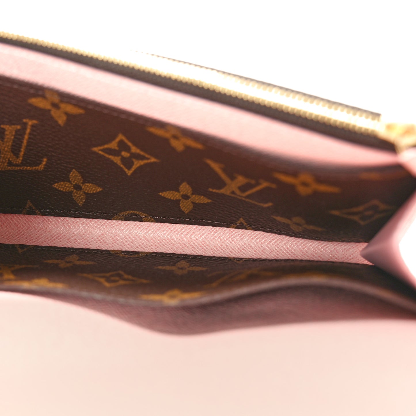 Monogram Emilie Wallet Rose Ballerine