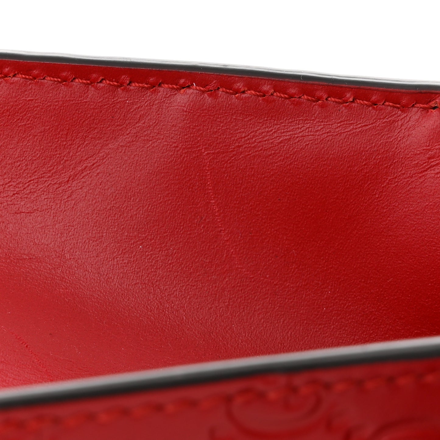 Guccissima Small Padlock Shoulder Bag Hibiscus Red
